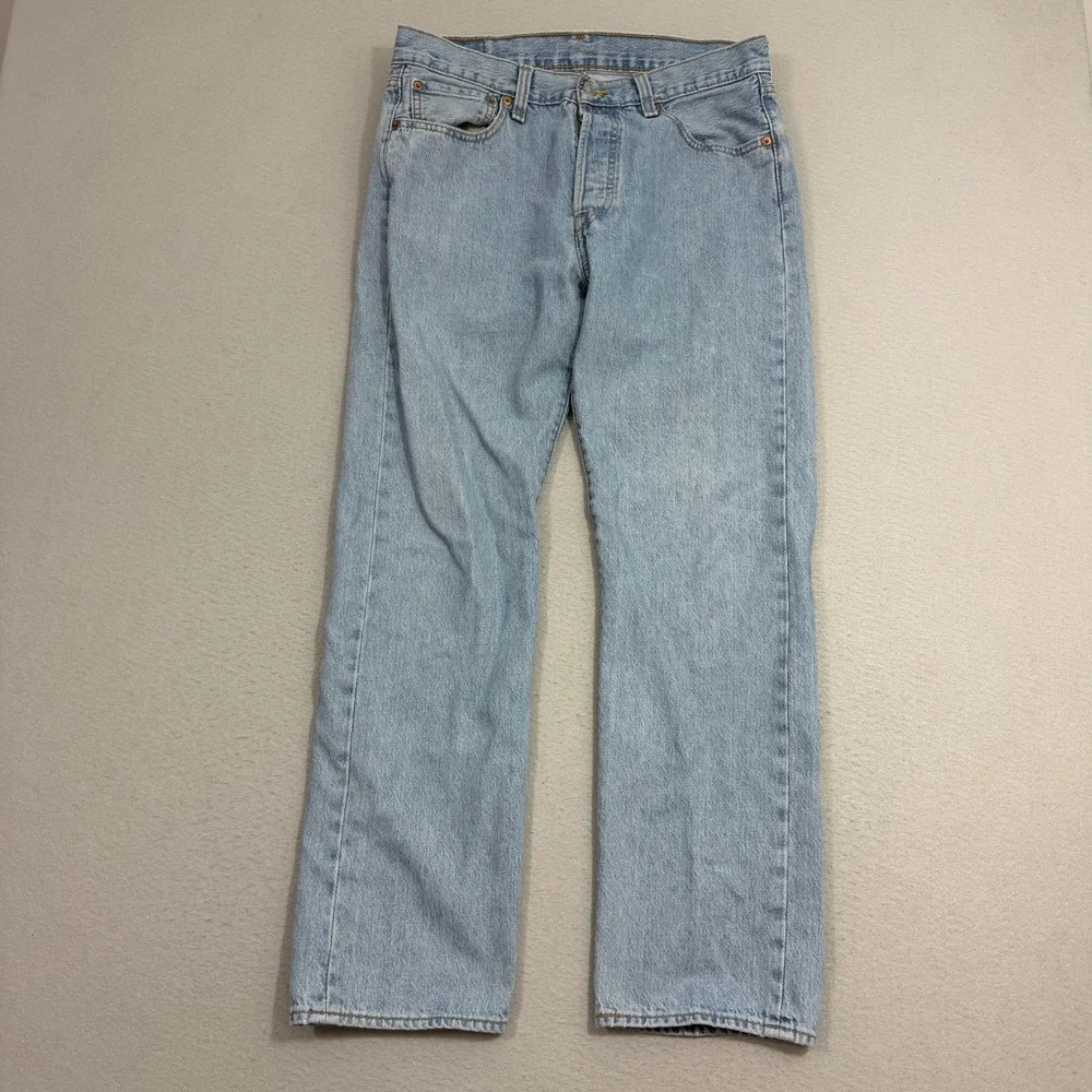 Levis 501xx Jeans Men's 32x30 Blue Straight Fit Button Fly Western Original Fit